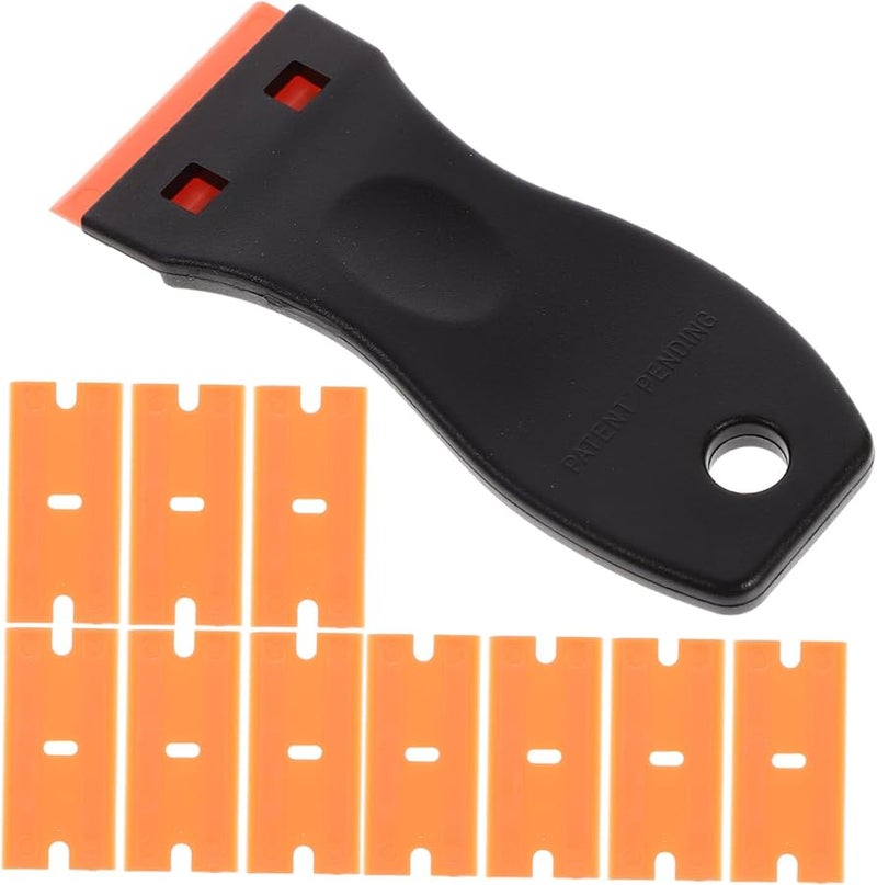 Plastic Razor Scraper Tool Set with Durable Blades Adhesive Remover for Stickers Gaskets Home Detailing - Image 1